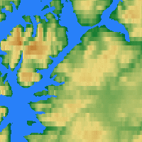Nächste Vorhersageorte - Hammerfest - Karte