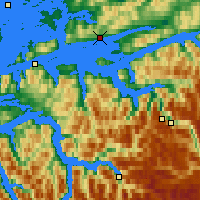 Nächste Vorhersageorte - Molde - Karte