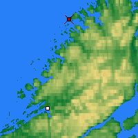 Nächste Vorhersageorte - Buholmråsa fyr - Karte