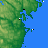 Nächste Vorhersageorte - Sundsvall - Karte