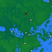 Nächste Vorhersageorte - Stockholm/Arlanda Flughafen - Karte