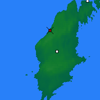 Nächste Vorhersageorte - Visby - Karte