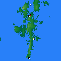 Nächste Vorhersageorte - Shetlandinseln - Karte