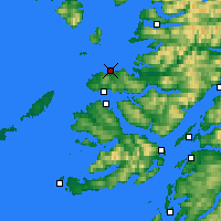 Nächste Vorhersageorte - Ardnamurchan - Karte