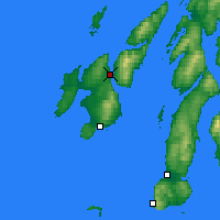 Nächste Vorhersageorte - Port Askaig - Karte