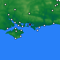 Nächste Vorhersageorte - Thorney Island - Karte