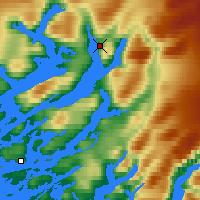 Nächste Vorhersageorte - Narsarsuaq - Karte