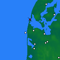 Nächste Vorhersageorte - Thyborøn - Karte
