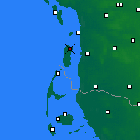Nächste Vorhersageorte - Romo Island - Karte