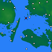 Nächste Vorhersageorte - Omø - Karte
