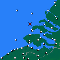 Nächste Vorhersageorte - Oosterschelde WP - Karte