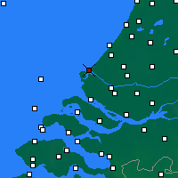 Nächste Vorhersageorte - Hoek van Holland - Karte