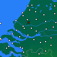 Nächste Vorhersageorte - Rotterdam - Karte