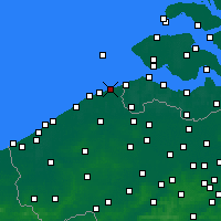 Nächste Vorhersageorte - Knokke-Heist - Karte
