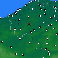 Nächste Vorhersageorte - Roeselare - Karte