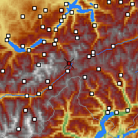 Nächste Vorhersageorte - Grimselpass - Karte