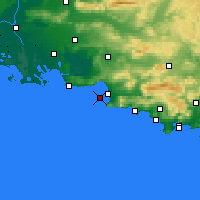 Nächste Vorhersageorte - Cap Pomègues - Karte