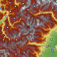 Nächste Vorhersageorte - Val-d’Isère - Karte