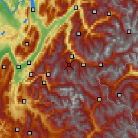 Nächste Vorhersageorte - Trois Vallées - Karte