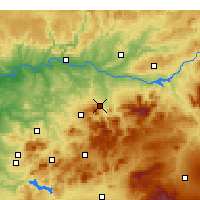 Nächste Vorhersageorte - Jaén - Karte