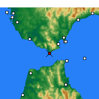 Nächste Vorhersageorte - Tarifa - Karte