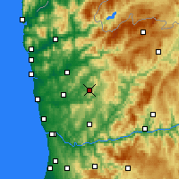 Nächste Vorhersageorte - Guimarães - Karte