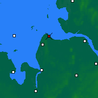 Nächste Vorhersageorte - Cuxhaven - Karte