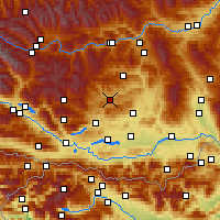 Nächste Vorhersageorte - Weitensfeld im Gurktal - Karte