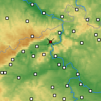 Nächste Vorhersageorte - Ústí nad Labem - Karte