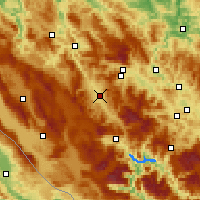 Nächste Vorhersageorte - Bugojno - Karte