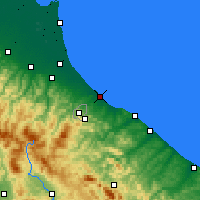 Nächste Vorhersageorte - Rimini - Karte