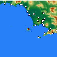 Nächste Vorhersageorte - Ischia - Karte