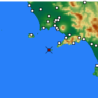 Nächste Vorhersageorte - Capri - Karte