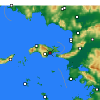 Nächste Vorhersageorte - Samos - Karte