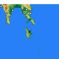 Nächste Vorhersageorte - Kythira - Karte