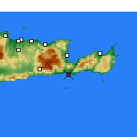 Nächste Vorhersageorte - Ierapetra - Karte