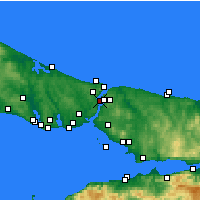 Nächste Vorhersageorte - Sarıyer - Karte