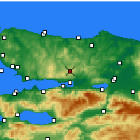 Nächste Vorhersageorte - Köseköy - Karte