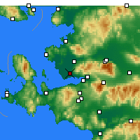 Nächste Vorhersageorte - Izmir / Cigli - Karte
