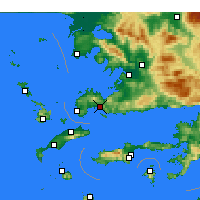 Nächste Vorhersageorte - Bodrum - Karte