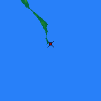Nächste Vorhersageorte - Tjuleni-Insel - Karte