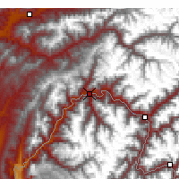 Nächste Vorhersageorte - Kalaj Humo Valley - Karte