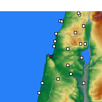 Nächste Vorhersageorte - Haifa - Karte