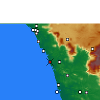 Nächste Vorhersageorte - Kozhikode - Karte