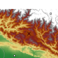 Nächste Vorhersageorte - Kathmandu - Karte