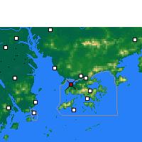 Nächste Vorhersageorte - Lau Fau Shan - Karte