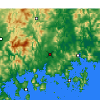 Nächste Vorhersageorte - Jinju - Karte