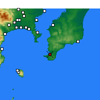 Nächste Vorhersageorte - Tateyama - Karte