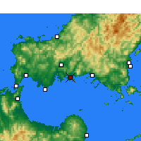 Nächste Vorhersageorte - Hōfu - Karte