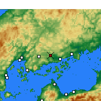 Nächste Vorhersageorte - Hiroshima Flughafen - Karte